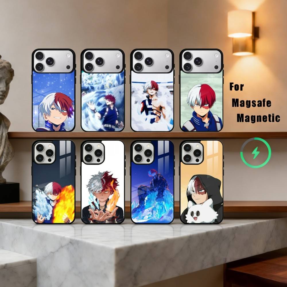 S-Shoto-O T-Todoroki M-MHA-A Phone Case For iPhone17,16,15,14,13,12,11 Plus,For Magnetic Wireless Charge Cover