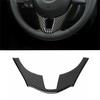 Carbon Fiber Style Interior Steering Wheel Trim Cover Fit For Mazda 3 Axela 2014-2017