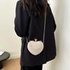 2025baga Dinner Bag High-end Sweet Love Small Bag Women's Bag Versatile Chain Handbag Shoulder Crossbody Bag