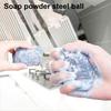 Soap Powder Pot Scrubber Steel Wool Soap Pads Pot Brush Reusable Cleaning Pads Kitchen Utensil Cleaner