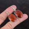 Серьги из красной змеиной яшмы, серьги с драгоценными камнями, антикварные ювелирные изделия, серьги ручной работы, серьги из стерлингового серебра 925 пробы, подарки для мамы, абсолютно новые ювелирные изделия