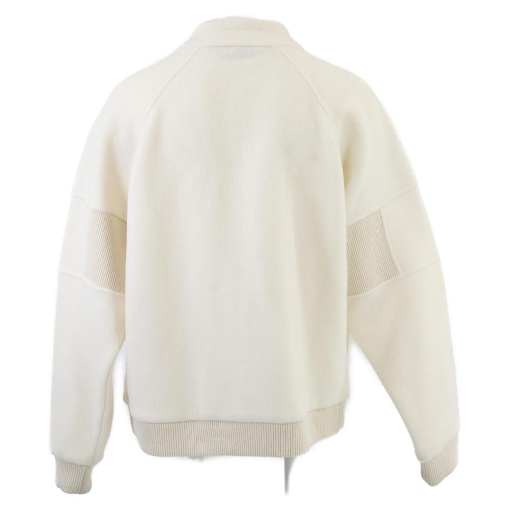 Louis Vuitton Domestic Regular 1AGJXH Quilted Texture Wool Blouson Jacket XL Milky whiteUsed