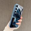 Синий мрамор с золотыми прожилками Модные чехлы для телефона Samsung Galaxy S26 S25 S24 S23 S22 S21 FE Ultra Plus Чехол для телефона Coque Fundas