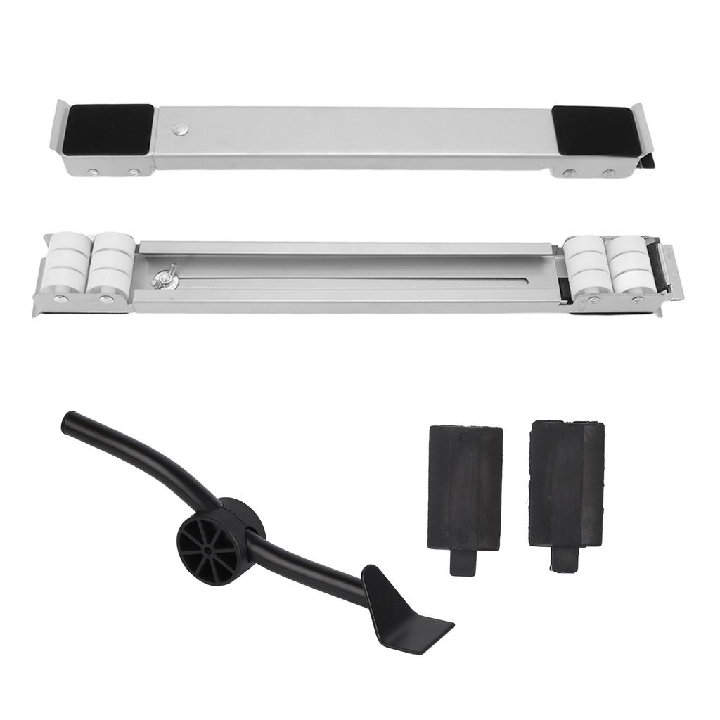Universal Appliances Pulley Bracket 300KG Load Bearing Retractable Moving Rollers Base with Pry Bar