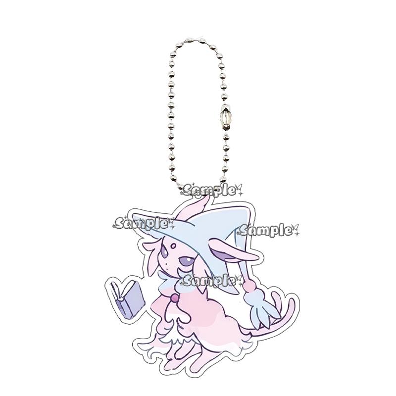 Аниме Персонажи Jolteon Leafeon Sylveon Узор Акриловый Брелок Аксессуары Девочки Мальчики Пары Рюкзак Шарм Брелок Подарки Игрушка