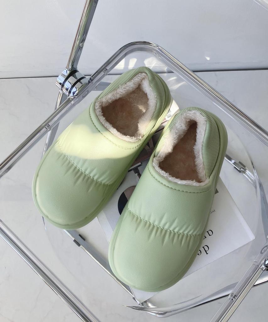 KNOW AS Airy Warm Room Shoes for Outdoor Size M [AS Plus] Shoes, Wear, Mint,