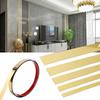 5M Mirror Wall Moulding Trim Gold Decorative Lines Strip Wall Ceiling Edge Strip  Living Room Decor
