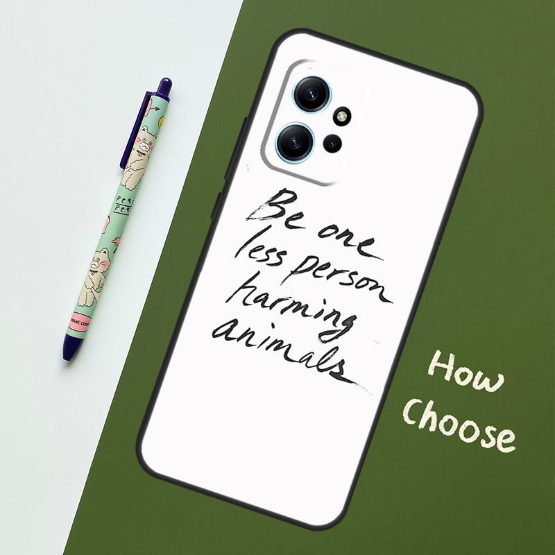 Веганский чехол-вдохновение для Xiaomi Redmi Note 13 11 9 10 12 14 Pro 11S Чехол для Redmi 15 14C 10C 13C 12C 15C