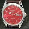 JAPAN VINTAGE REFURBISHED SEIKO 5 AUTOMATIC 6309A MENS RED DIAL WATCH a441261-4 Sk-a441261