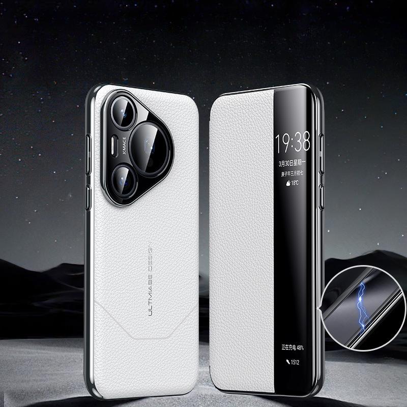 Чехол для телефона Huawei Pura70pro, откидная крышка, магнитный P70, мгновенно превращающийся в необычный мастерский противоударный кожаный бизнес-чехол