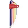 PB SWISS TOOLS PB Rainbow Short Head Hex Set (No Pack) 2212LH-10RB