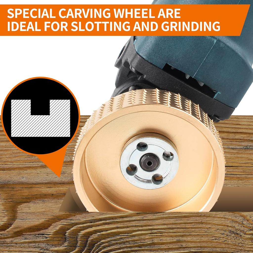 Набор дисков для резьбы по дереву из 5 шт.. Угловая шлифовальная машина