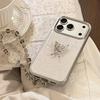 Стиль легкой роскоши, подходящий для чехла на телефон 17promax iphone17 Apple 15 позолоченный серебряный бабочка 14 противоударный 16 ремешок