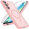 Protective Case - BOOLING - for Samsung Galaxy A16 4G/5G - Pink - 2 Tempered Glasses - Shockproof
