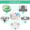 16 Pack Replacement Filters for 360° CupCake Ceramic Pet Fountain Triple Filtration Pet Fountain Filter
