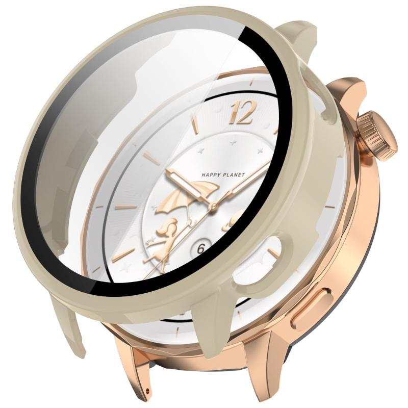 Upgrades PC Glass Mixed  Protective Cover with Full edges  Defense & Precise Button cutout Suitable for Watch X2 Mini