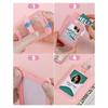 1pc Cute Double Sided Transparent ID Card Holder Waterproof Name Badge Holder Horizontal Id Badge Holder