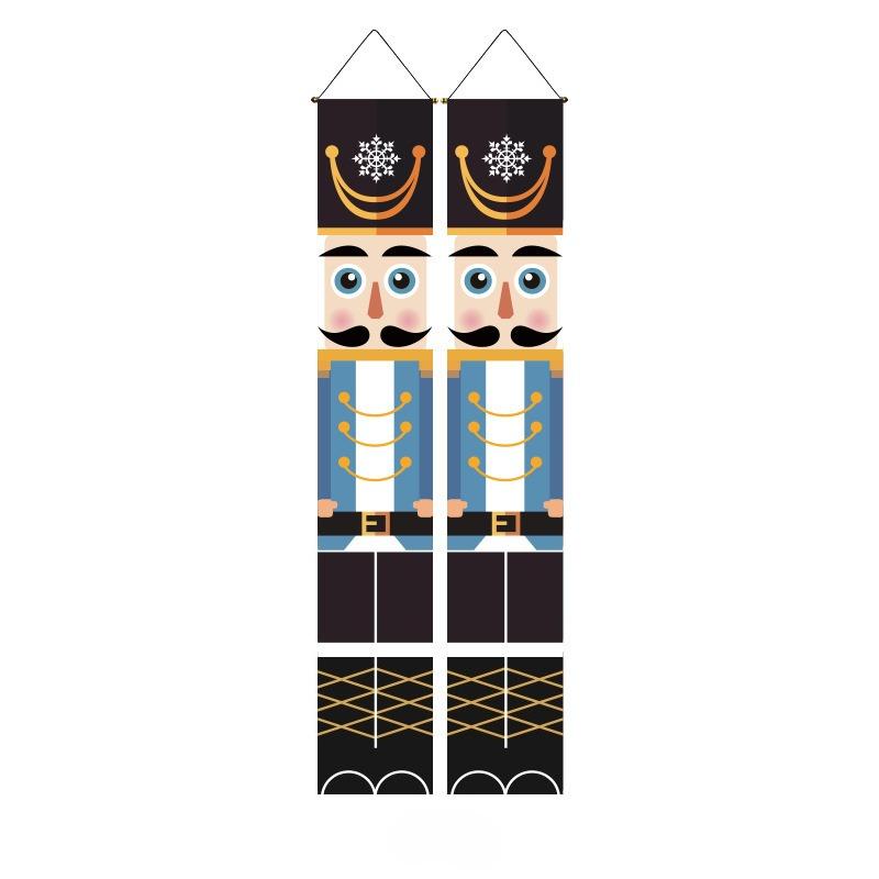 1 пара Осенний приветственный знак для крыльца, Полиэстер, Узор с тыквой и кленовым листом, Подвесной баннер для входной двери, Сезонный фермерский урожай, День благодарения, Домашний декор