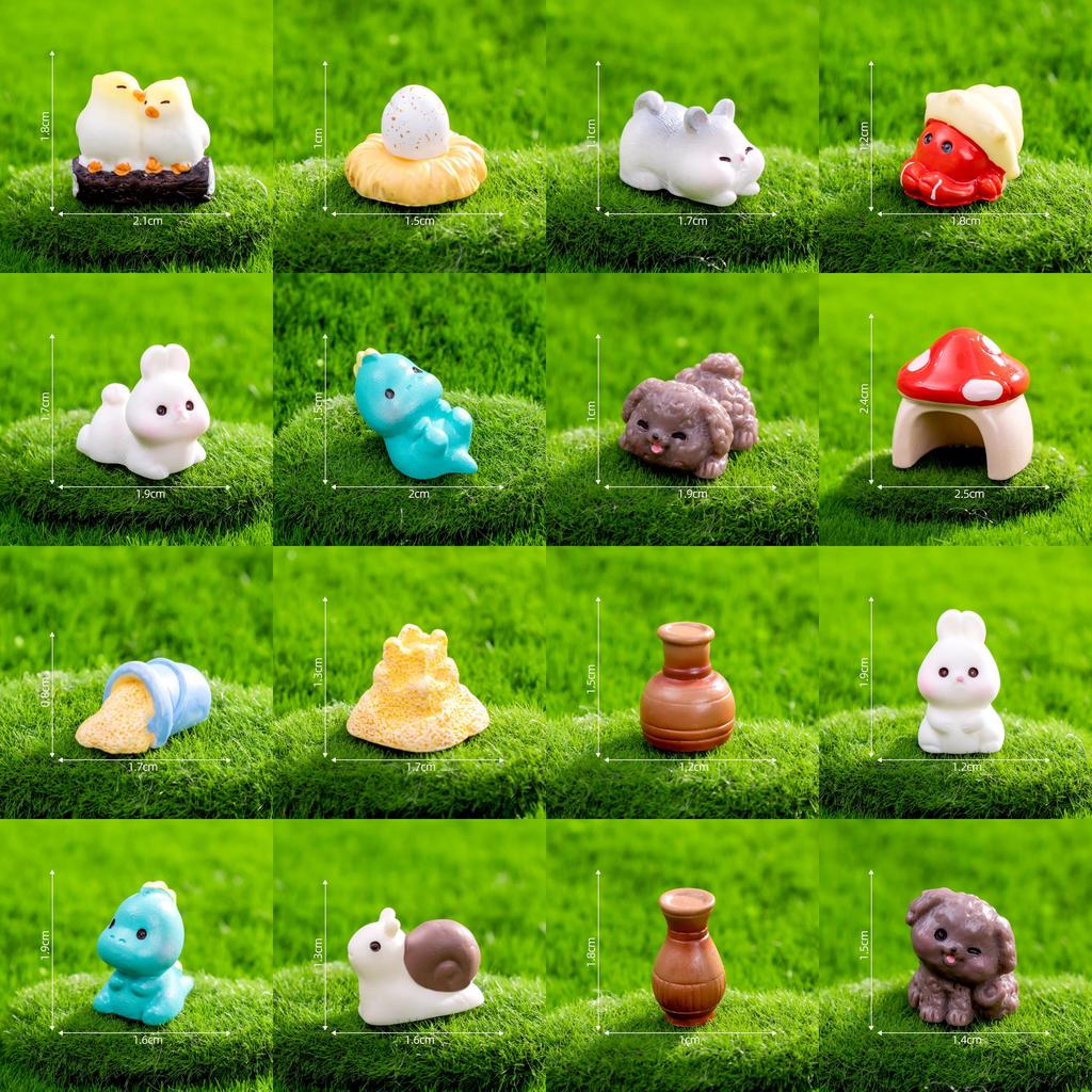 Cute Mini Resin Animal Figurines For Fairy Garden And Creative Landscaping