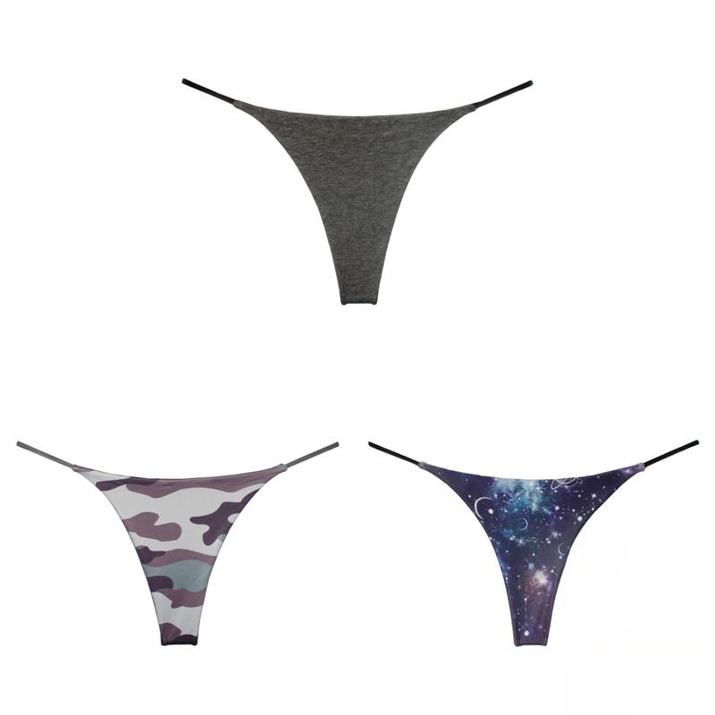 CINOON 3Pcs/Lot Sexy Underwear Low-waist G-String Panties Female Underpants Multicolor Women Thong No Trace Breathable Female Lingerie