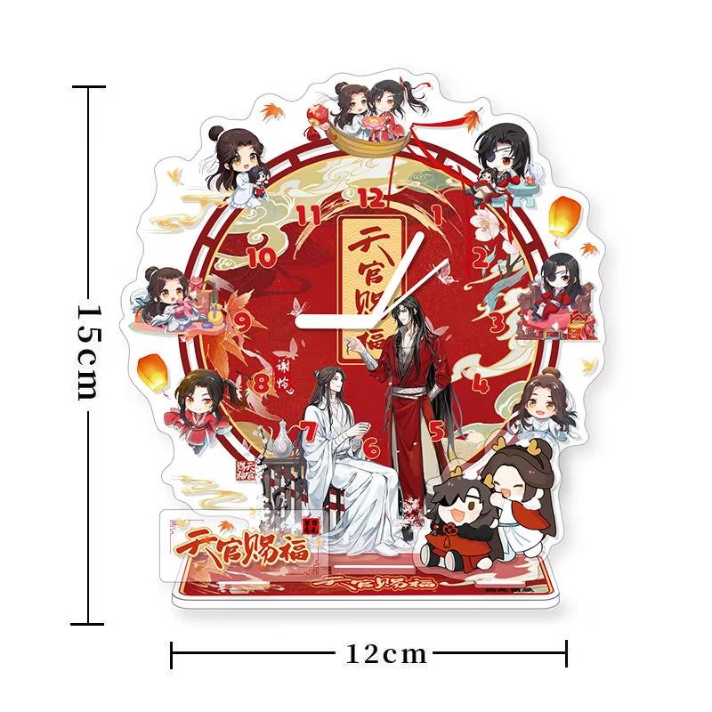 Аниме Небесные Чиновники Благословение Фигурка Таймер Часы Подставка Модель Хуа Чэн Се Лянь Акриловые Украшения Подарки