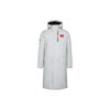 Li Ning однотонный логотип на молнии с капюшоном и длинными рукавами пуховик унисекс верхняя одежда белого цвета AYMS007-3