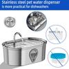 Stainless Steel Cat Water Fountain with Automatic Circulation and Large Capacity