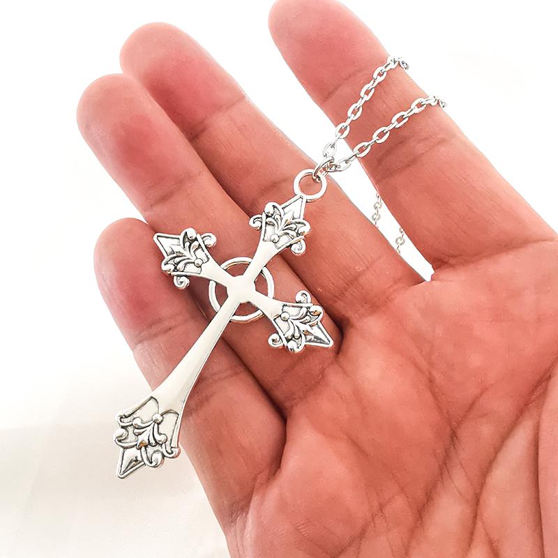 Razor Blade Pendant Necklace for Women Men Vintage Punk Goth Gothic Steampunk Accessories Grunge Rock Jewelry Y2k Aesthetic