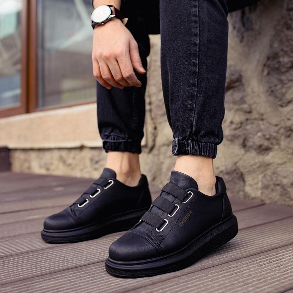 Chekich Мужская обувь Кроссовки белого цвета из искусственной кожи Летний сезон на резинке Удобные модные спортивные легкие дышащие CH253