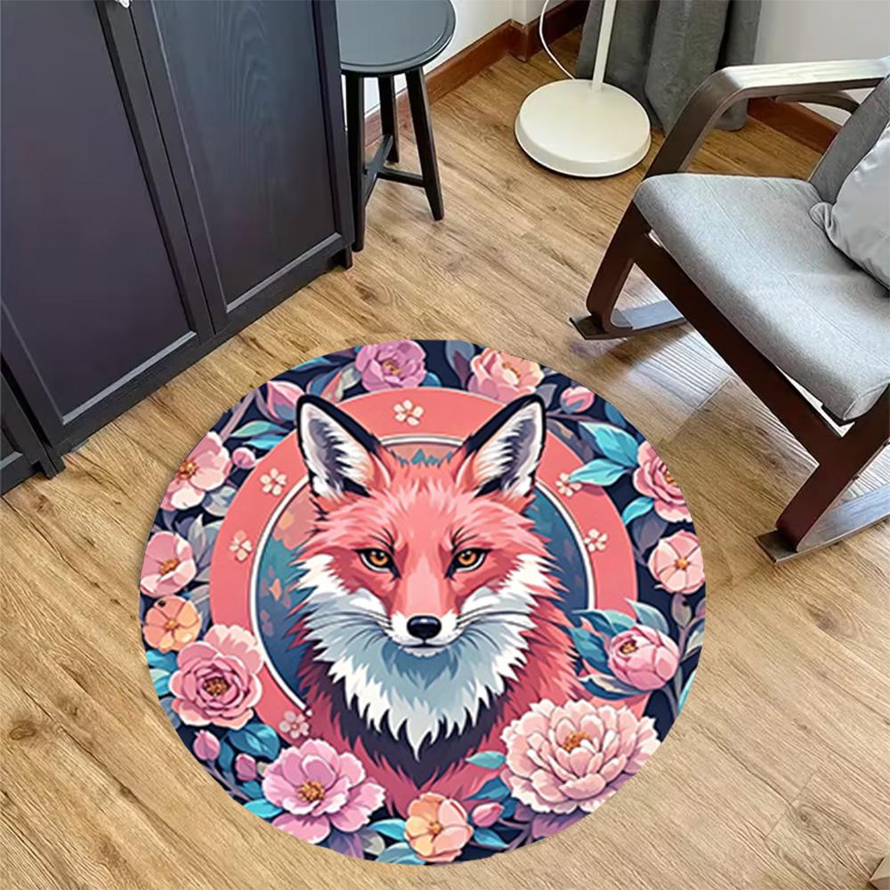 1pc fox design home carpet non slip office decor gift living room bedroom