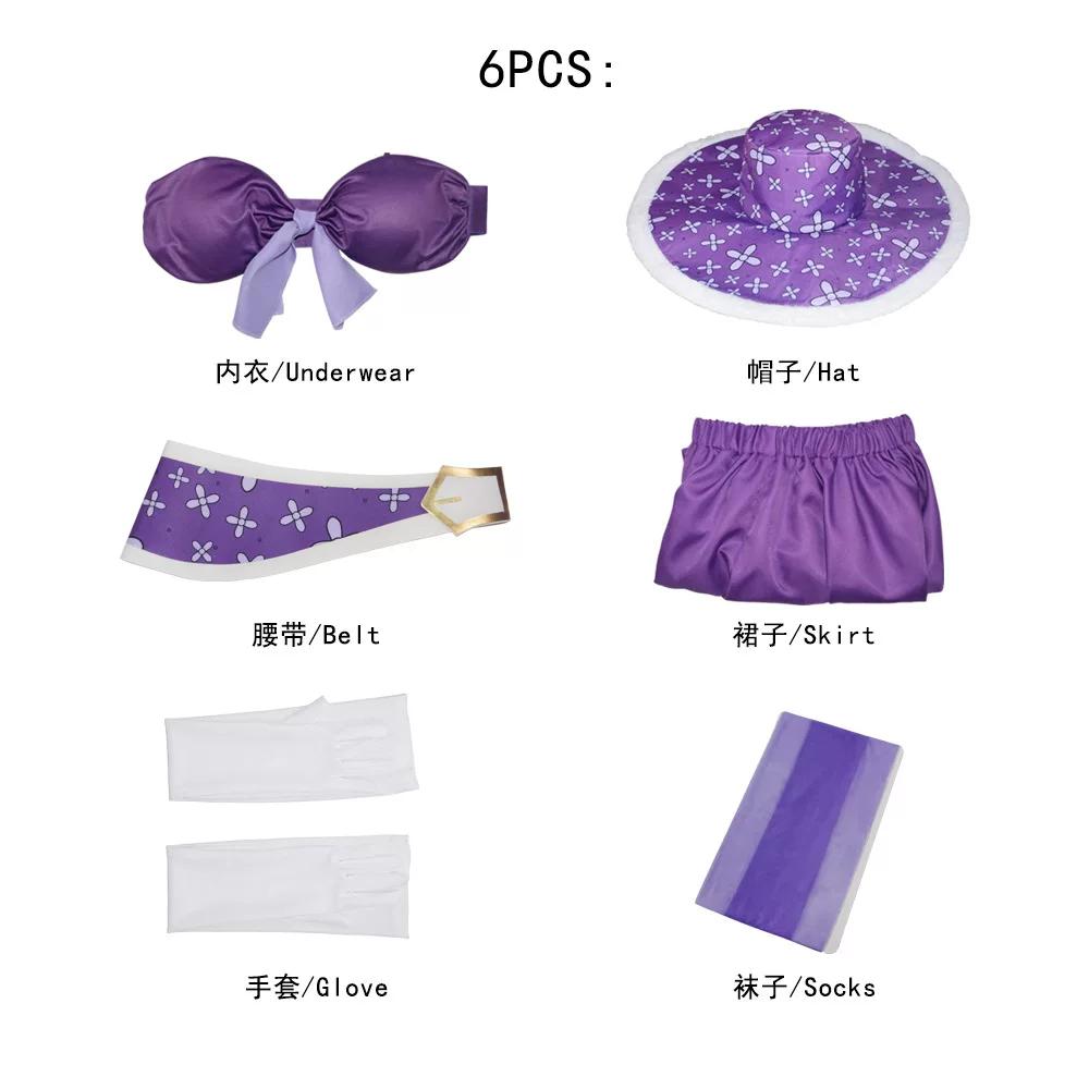 One Piece Nico Robin Cosplay Costume, Secondary Anime Character Full Role Play Outfit