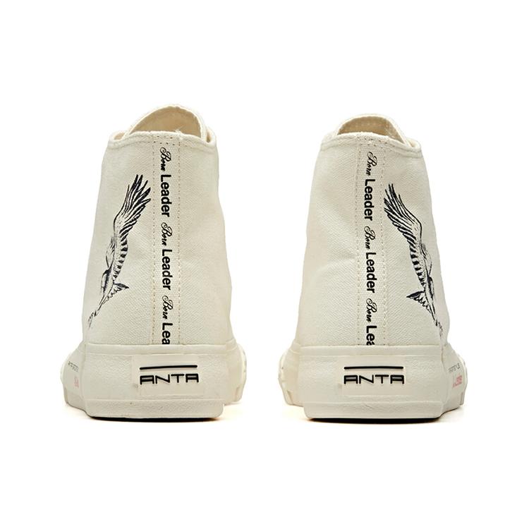 Anta Кроссовки X Robert Geller Life Series, холщовые, высокие, 'Eagle White Black', женские 12948680-12