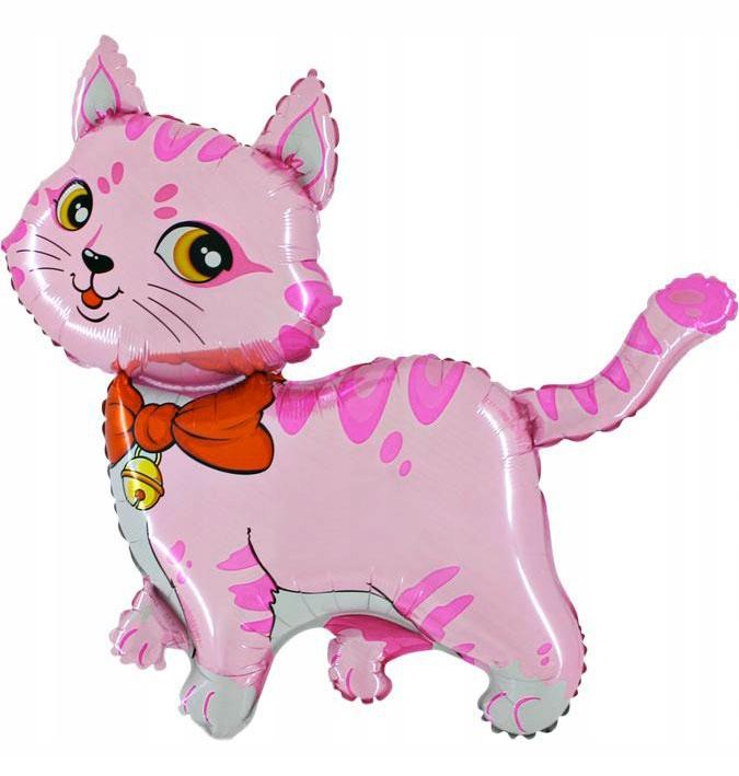 Kitten Foil Balloon Pink 21", 1 pc