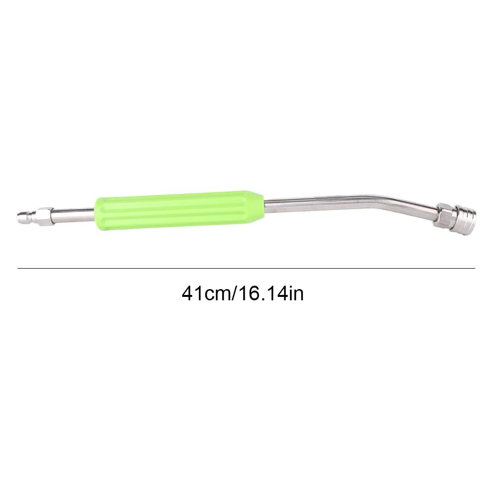 Car Wash Accessories Stainless Steel 1/4 Quick Connector High Pressure Water Gun Self-Locking Extension Rod Nozzle Extension Rod