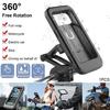 Rainproof and Waterproof Bicycle Mobile Phone Holder Support Universal Motorcycle GPS 360°Swivel Adjustable Bike Cellphone Holder-1Pcs