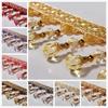 11 Meters Tassel Fringe Lace Trimming Pumpkin Crystal Beaded Ribbon For Diy Sewing Curtain Accessorie Decoration