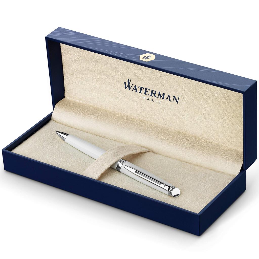 Waterman Waterman Official Metropolitan Ballpoint Pen Luxury Brand Gift Essential White CT S0920960 Oil-Based
