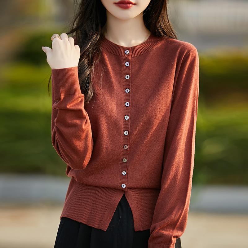 Женский легкий кардиган из 50% шерсти и 50% шелка Mulberry — универсальный трикотаж на все 4 сезона для комфорта и стиля в любое время года