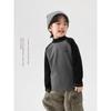 Right European Style Boys' Winter Base Layer Wool Autumn Shirt 2025 Autumn and Winter New Children's Clothing Baby Top Trendy