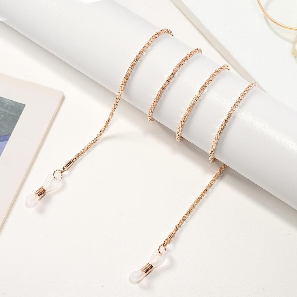 Женский ретро цепочка с бриллиантами шнурок для очков - Модный аксессуар в стиле инфлюенсера