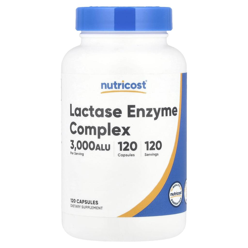 Nutricost Lactase Enzyme Complex, 3,000 ALU, 120 Capsules