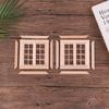 1/12 DIY Деревянная Оконная Дверь Кукольный Дом Миниатюры Аксессуары Ролевые Игры Игрушки Для Детей Кукольный Дом Мебель