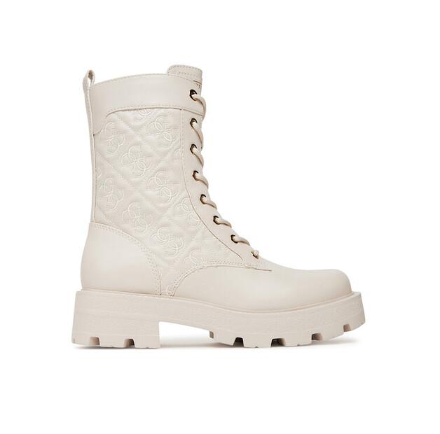 Guess Ecru FLTYAN ELE10 Ankle Boots