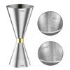 Sakura Direct Mail [Food Standards Approved] 30ml/45ml Jigger Cup with Graduated Measuring Cup for Cocktails, Small 10, 20, and 30ml Scales, Large 15,