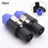 10PCS NL4FC Speaker Connectors 4 Pin Male Audio Speakon Ohm Plug