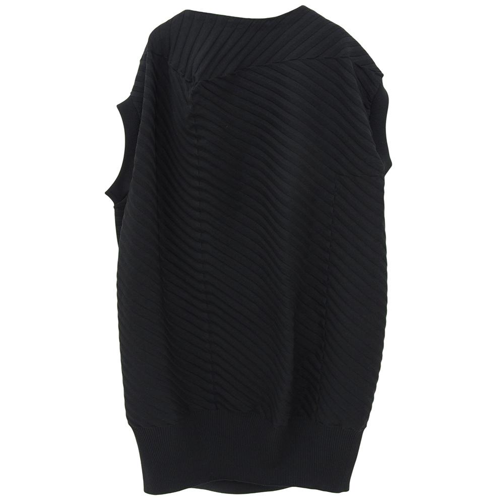 ISSEY MIYAKE Women's 3D Transformed Sleeveless Dress, Black, Size 2, IM31KH787 dress 2 blackUsed