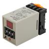 Delay Timer Relay Digital Display A B Dual Mode with Base High Accuracy AC220V AH3 DM