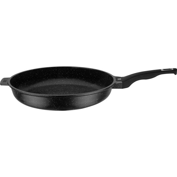 Poêle-Sauteuse - Tous feux dont induction - GSW - TITANIUM GRANIT Advanced - Ø 24 cm - Fonte d'aluminium massive - Sans PFAS - Noir