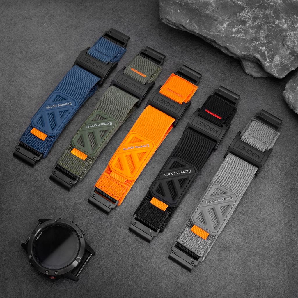 Нейлоновый ремешок для часов Garmin Instinct 26 мм 22 мм erunner/Instinct/Quatix/fenix/Enduro/tactix/Descent/epix pro/Foretrex