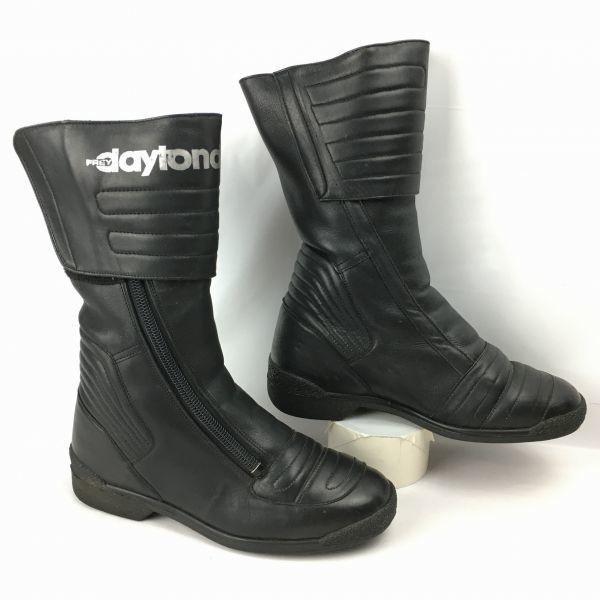 FREY Daytona Мотоботы для езды и туризма Размер 38 (приблизительно. 23.524.5см) Черные ботинки/туфли(ИСПОЛЬЗОВАЛ)